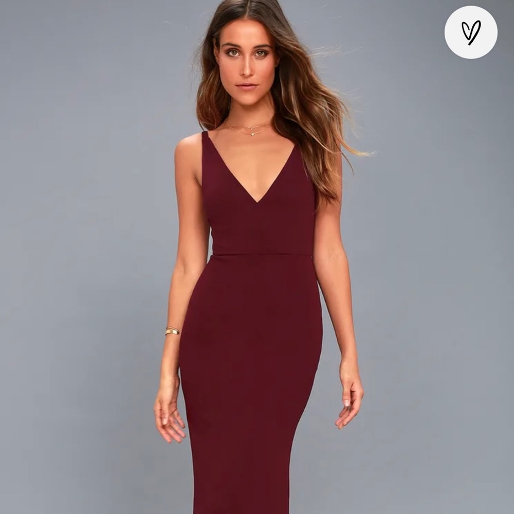Lulu’s formal dress, size XS, maroon.